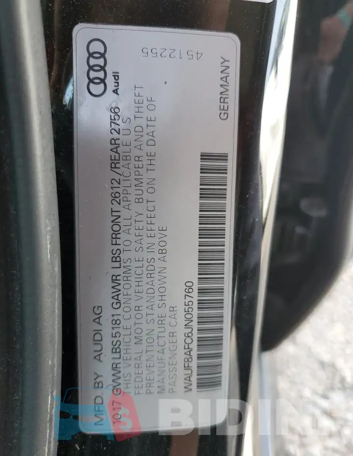 WAUF8AFC6JN055760 Photo# 12
