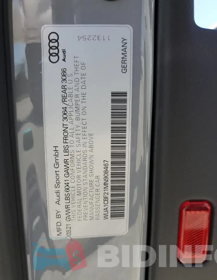 WUA1CBF21MN908467 Photo# 13