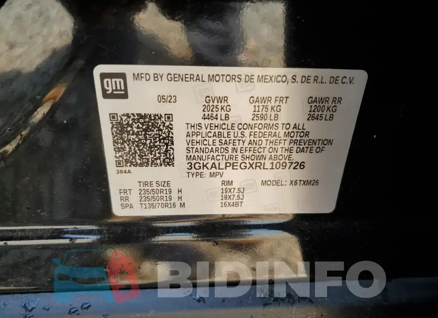 3GKALPEGXRL109726 Photo# 13