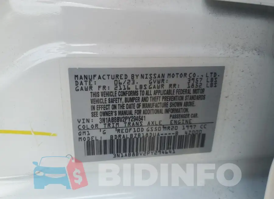 3N1AB8BV2PY294641 Photo# 12