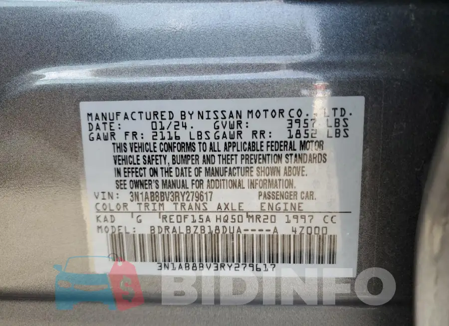 3N1AB8BV3RY279617 Photo# 12