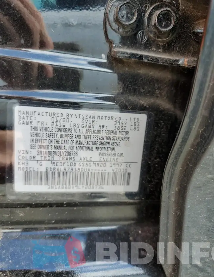 3N1AB8BV9LY208736 Photo# 12