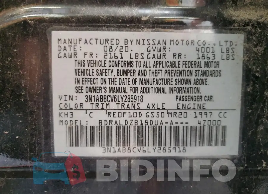 3N1AB8CV6LY285918 Photo# 12