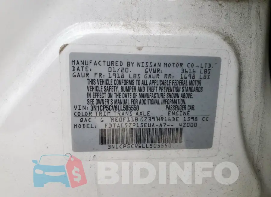 3N1CP5CV6LL505550 Photo# 12