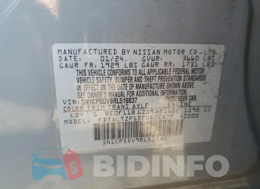 3N1CP5DV9RL519837 Photo# 13