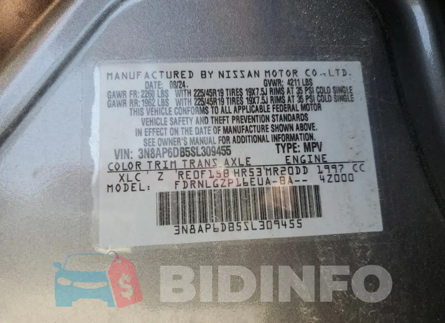 3N8AP6DB5SL309455 Photo# 13