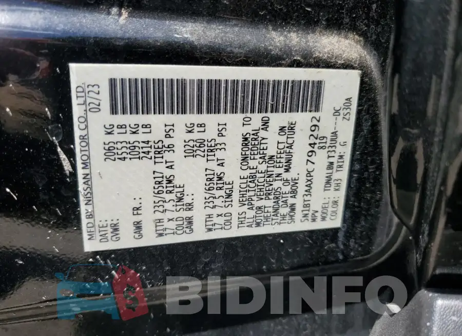 5N1BT3AAXPC794292 Photo# 12
