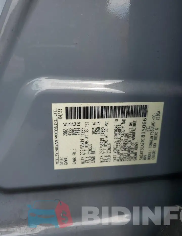 5N1BT3CA2PC815066 Photo# 13