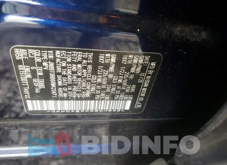 JN8BT3BB6RW423471 Photo# 14