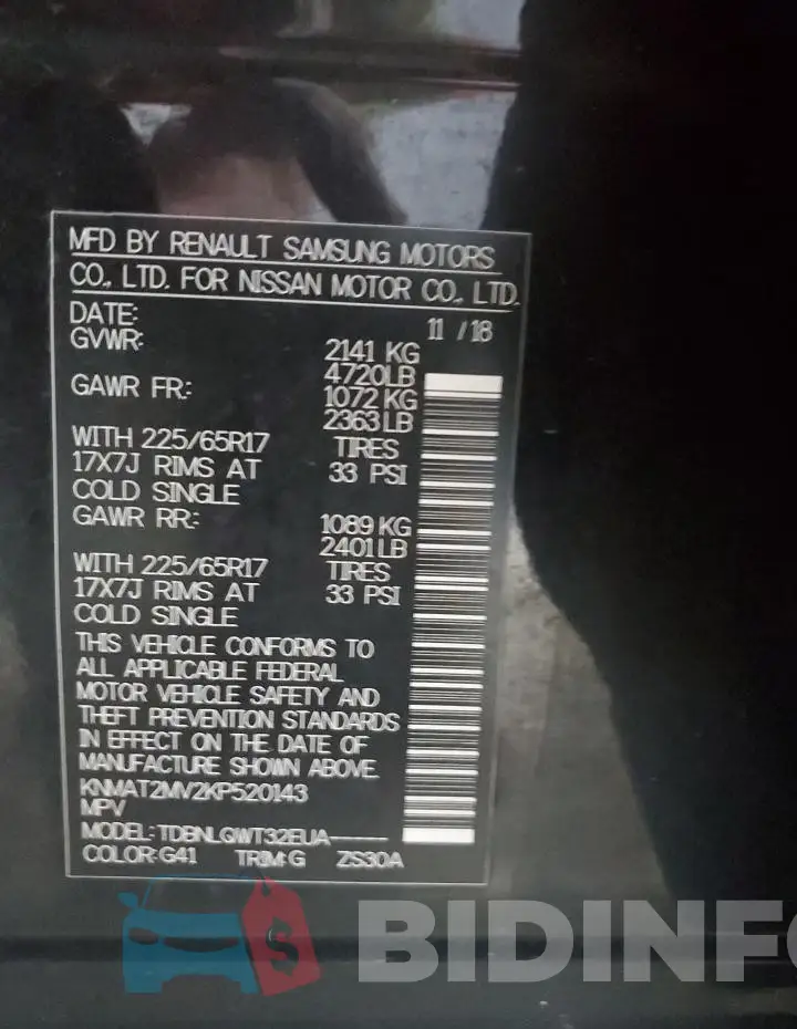 KNMAT2MV2KP520143 Photo# 14