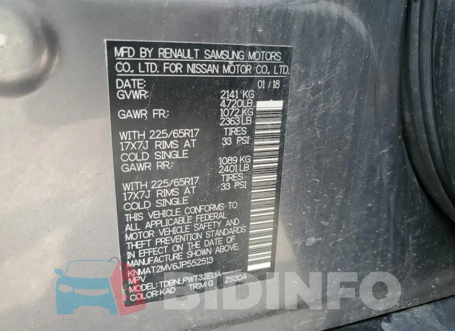 KNMAT2MV6JP552513 Photo# 13