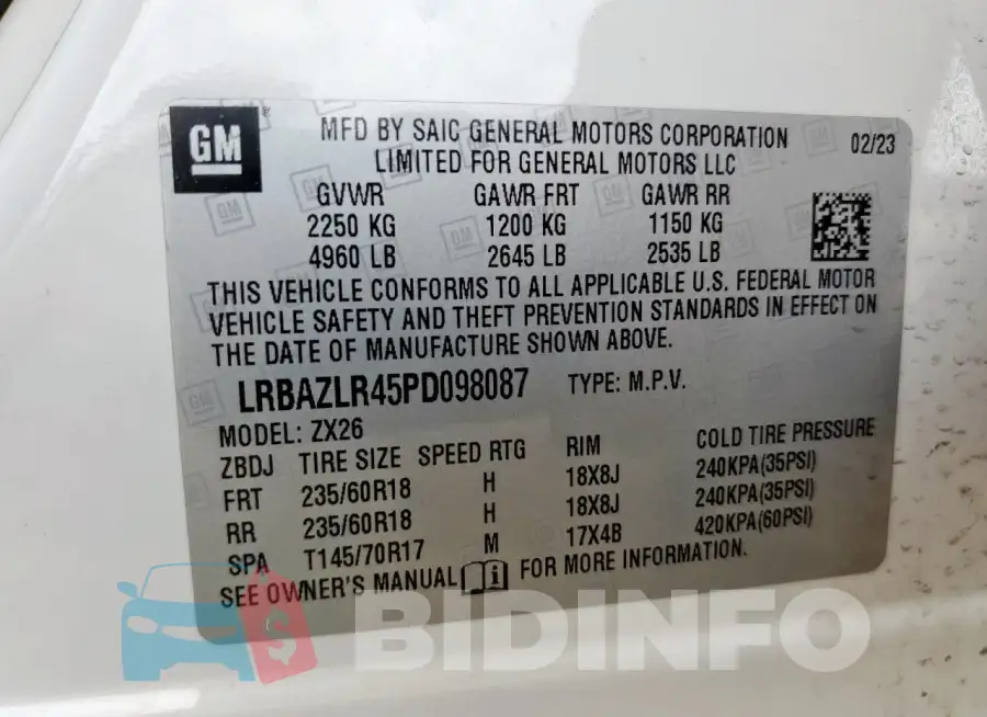 LRBAZLR45PD098087 Photo# 13