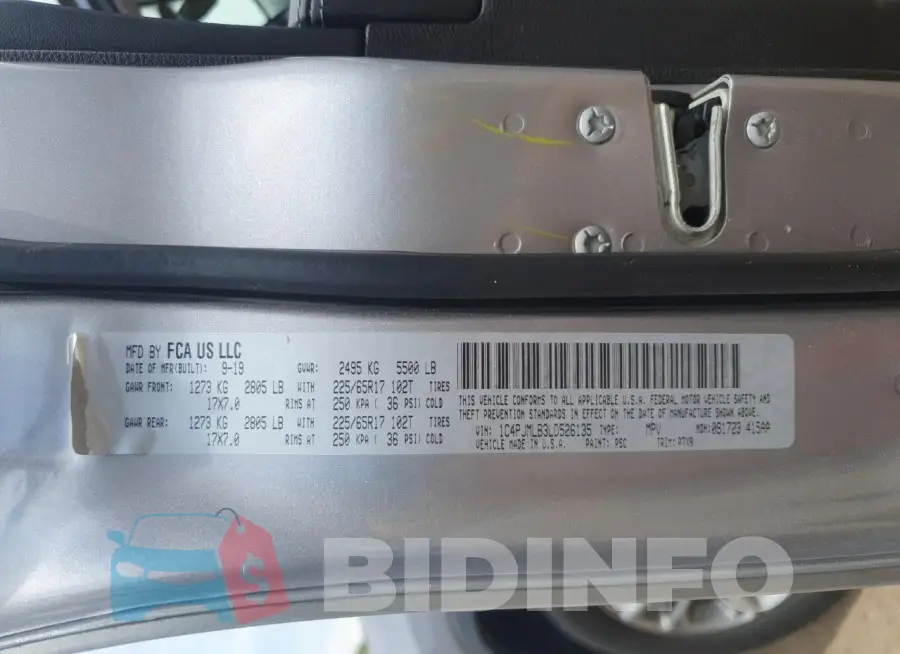 1C4PJMLB3LD526135 Photo# 13
