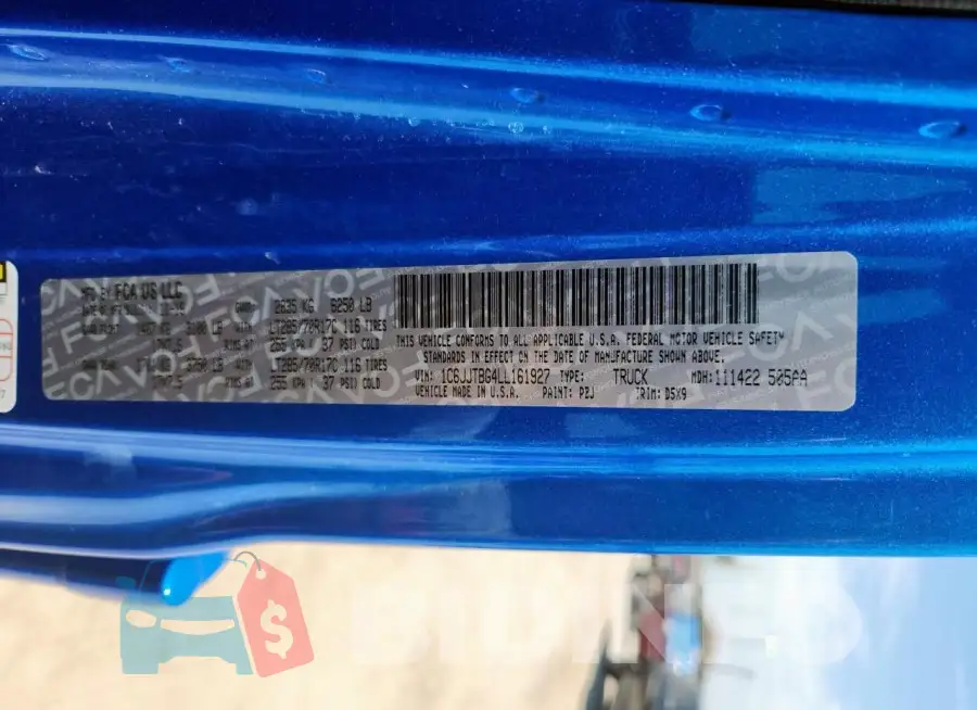 1C6JJTBG4LL161927 Photo# 12