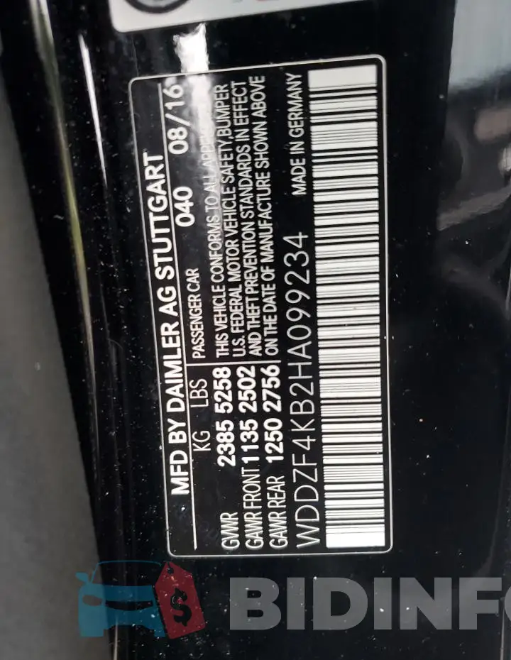 WDDZF4KB2HA099234 Photo# 12