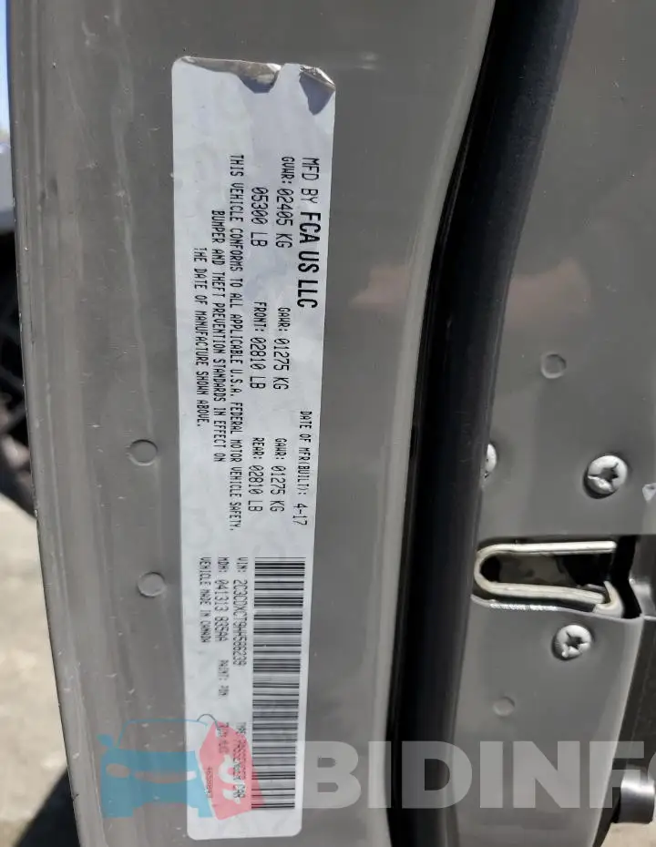2C3CDXCT9HH586239 Photo# 13