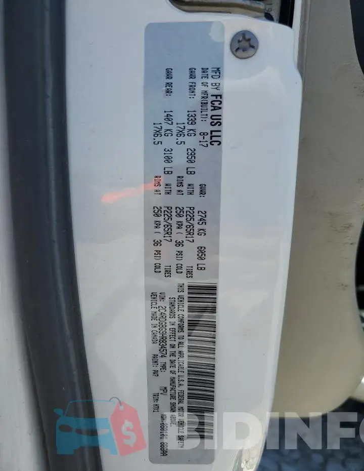 2C4RDGBG9HR834574 Photo# 13