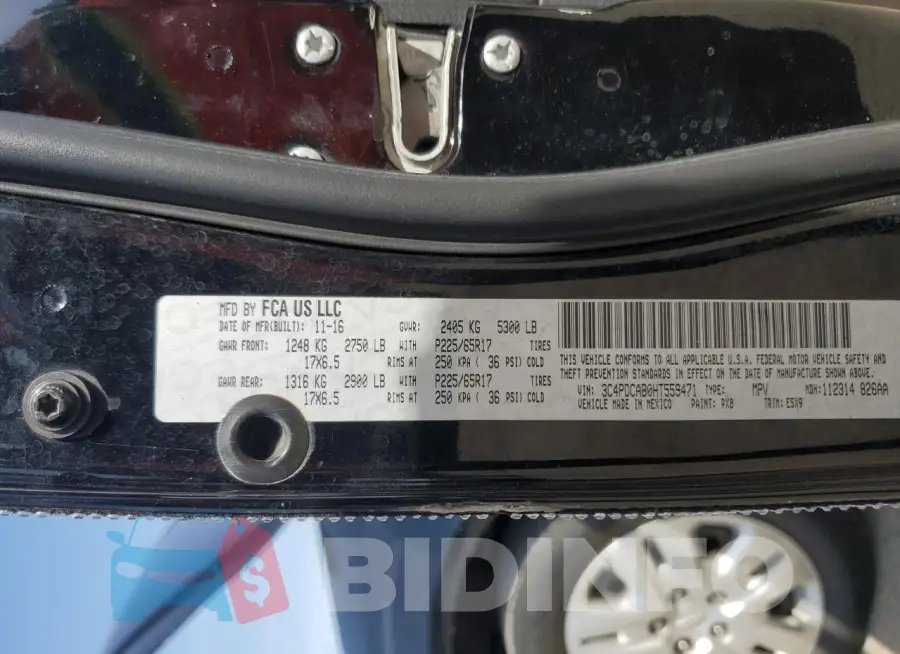 3C4PDCAB0HT559471 Photo# 14