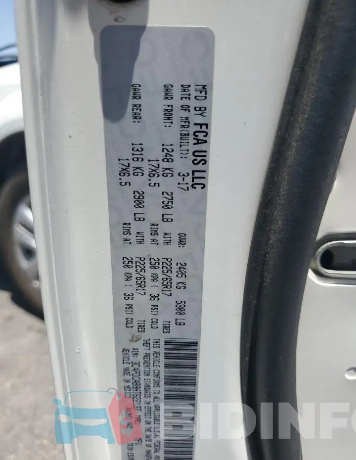 3C4PDCAB8HT622137 Photo# 13