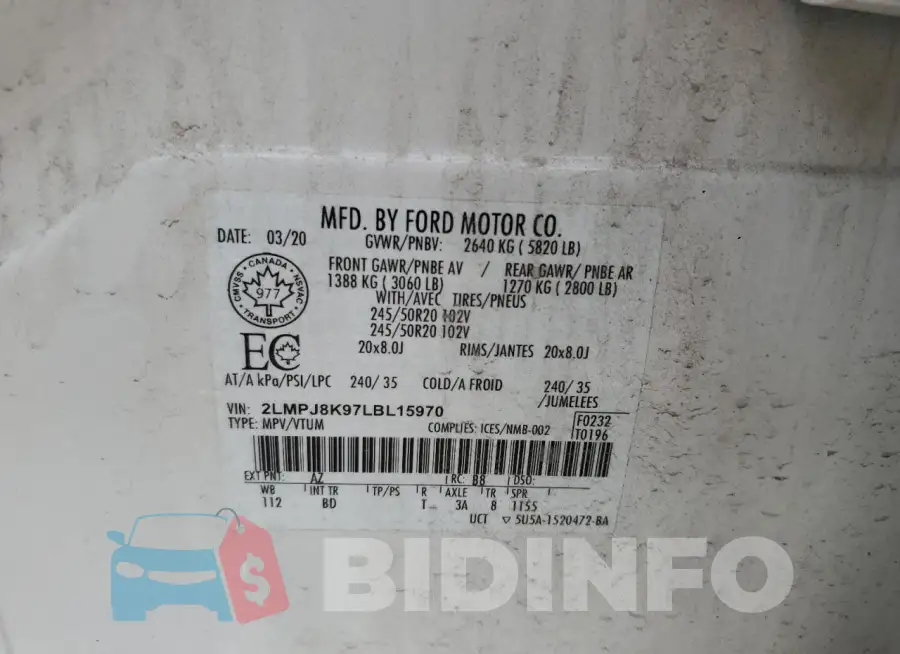2LMPJ8K97LBL15970 Photo# 12