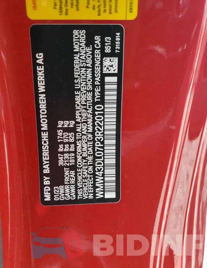 WMW43DL07P3R22010 Photo# 12
