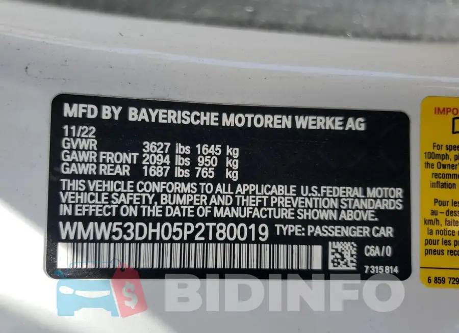 WMW53DH05P2T80019 Photo# 13