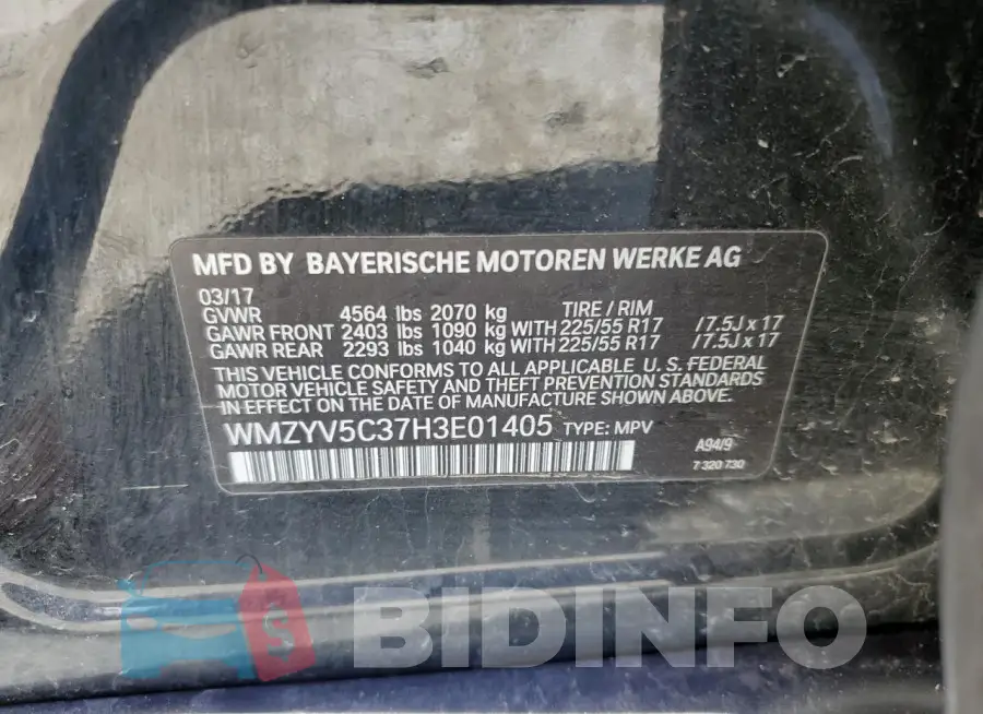 WMZYV5C37H3E01405 Photo# 12