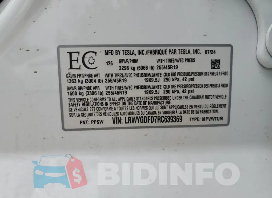 LRWYGDFD7RC639369 Photo# 14