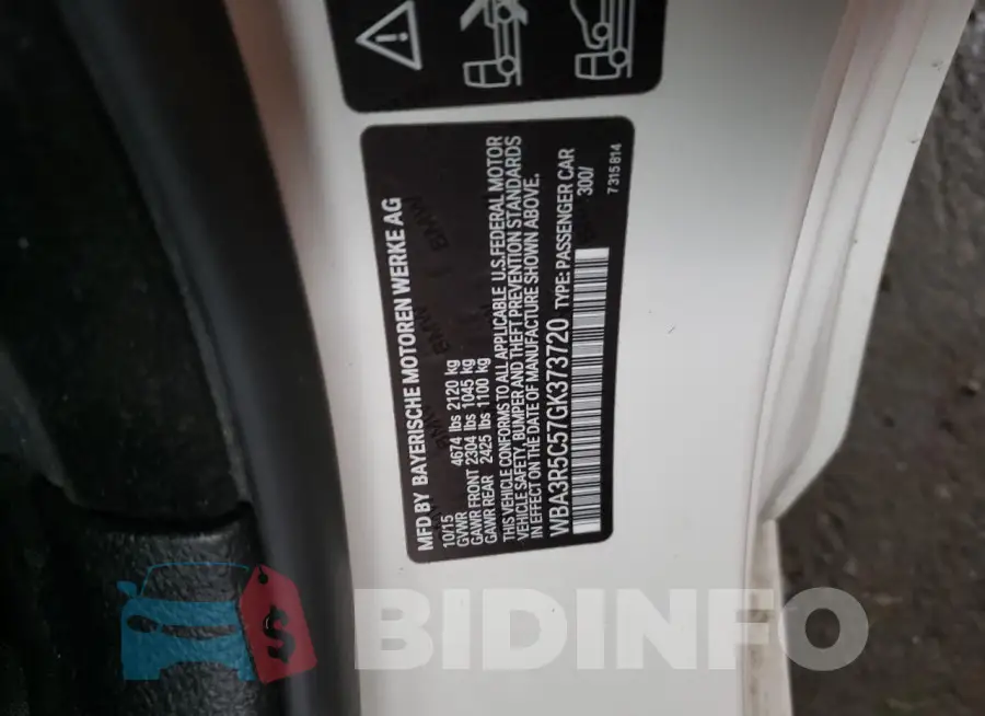 WBA3R5C57GK373720 Photo# 12