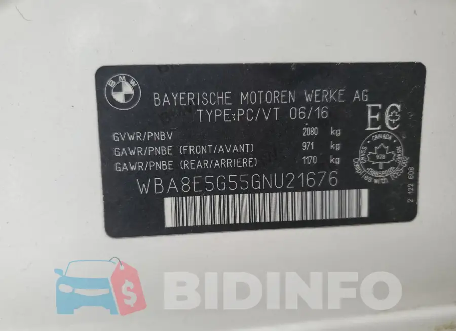 WBA8E5G55GNU21676 Photo# 12