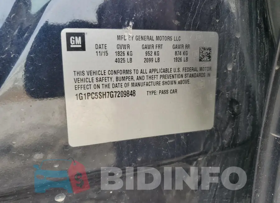 1G1PC5SH7G7209848 Photo# 12