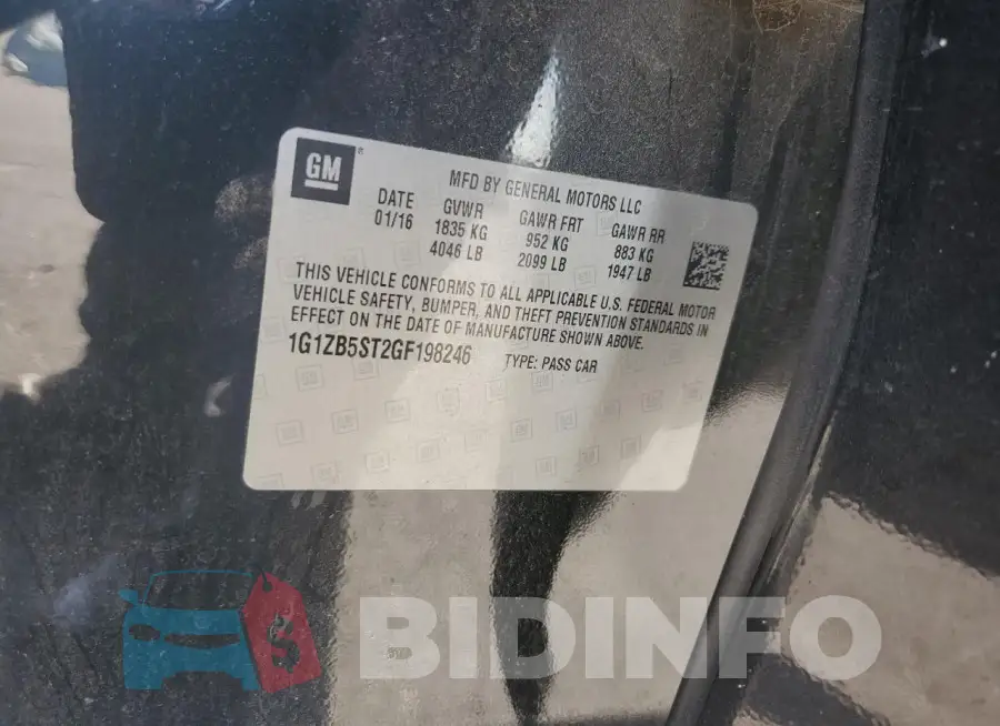 1G1ZB5ST2GF198246 Photo# 12