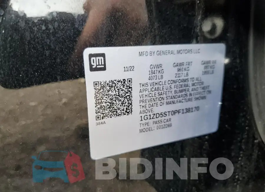 1G1ZD5ST0PF138170 Photo# 12