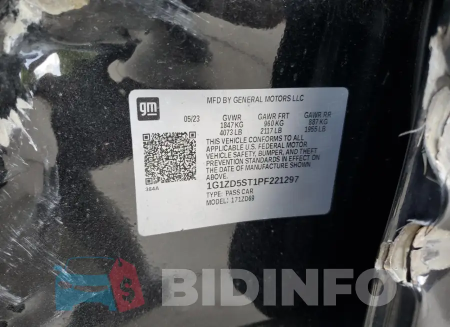 1G1ZD5ST1PF221297 Photo# 13