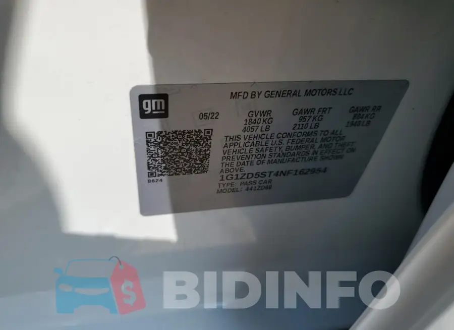 1G1ZD5ST4NF162954 Photo# 12