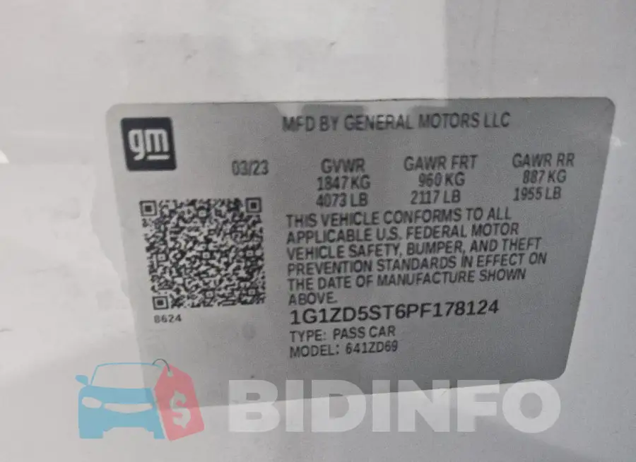 1G1ZD5ST6PF178124 Photo# 12