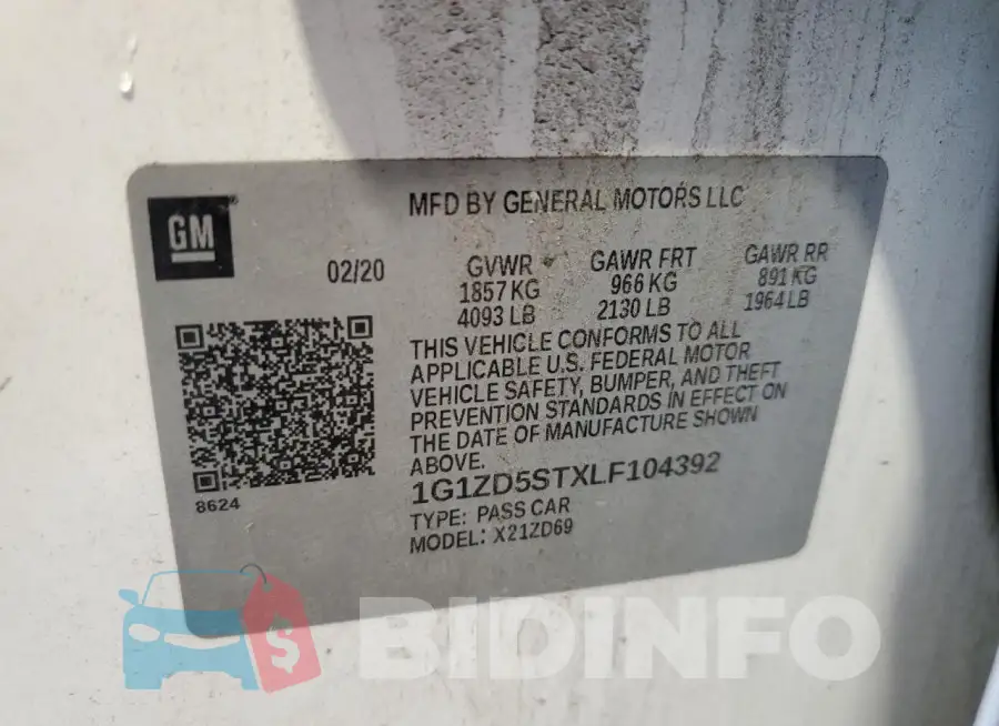 1G1ZD5STXLF104392 Photo# 12
