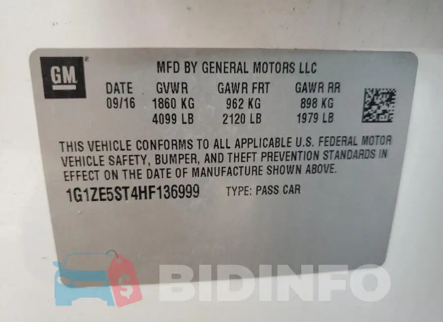 1G1ZE5ST4HF136999 Photo# 12
