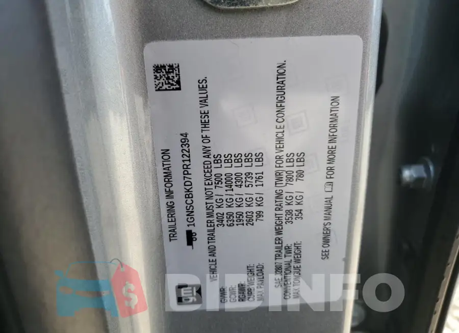 1GNSCBKD7PR122394 Photo# 13
