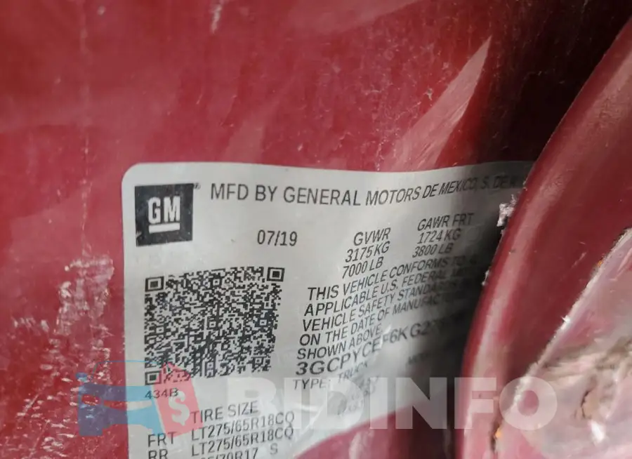 3GCPYCEF6KG276798 Photo# 12
