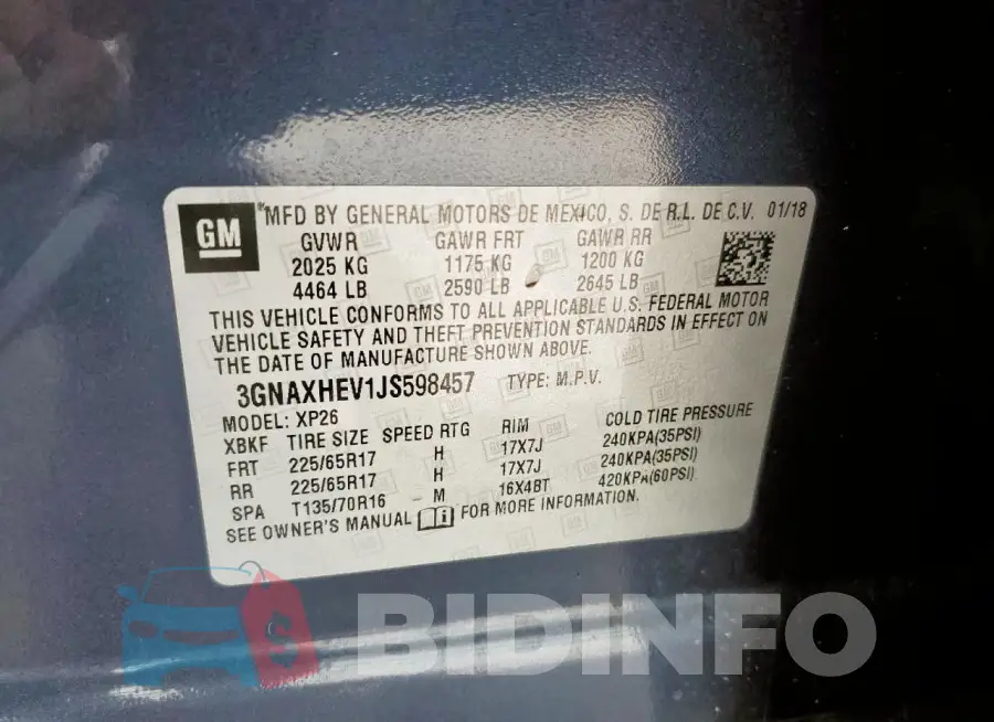3GNAXHEV1JS598457 Photo# 13
