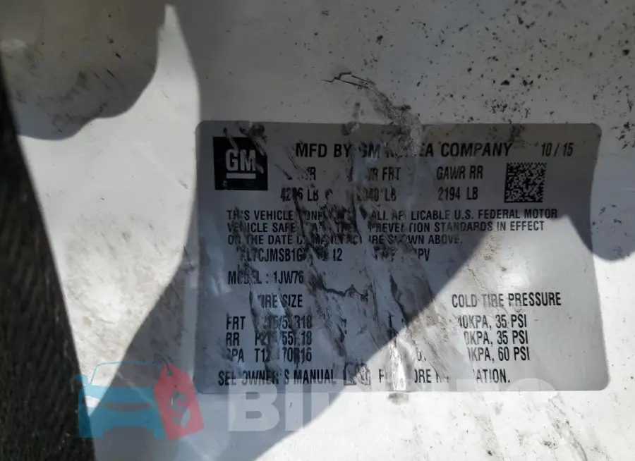 KL7CJMSB1GB550612 Photo# 13