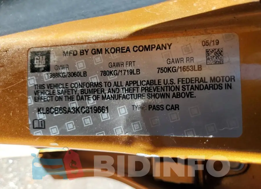 KL8CB6SA3KC819661 Photo# 12