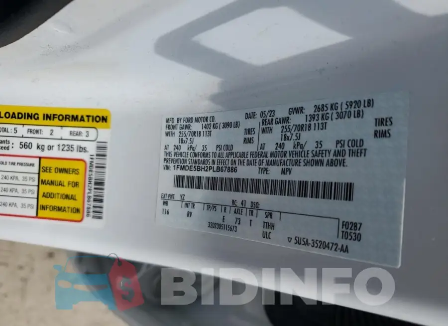 1FMDE5BH2PLB67886 Photo# 13