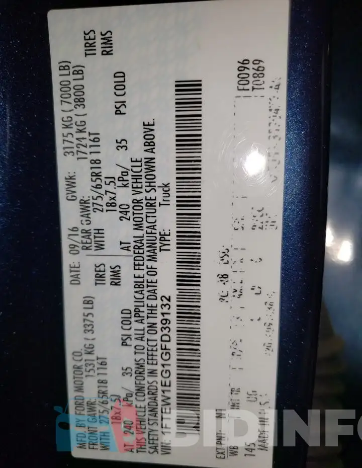 1FTEW1EG1GFD39132 Photo# 12