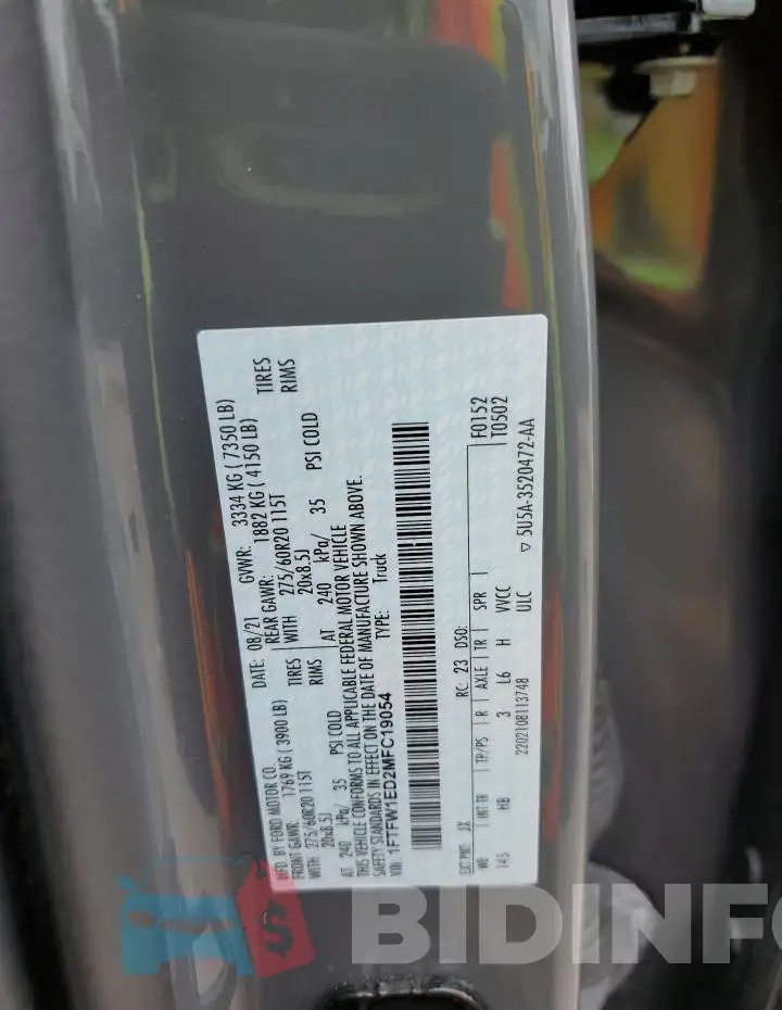1FTFW1ED2MFC19054 Photo# 12