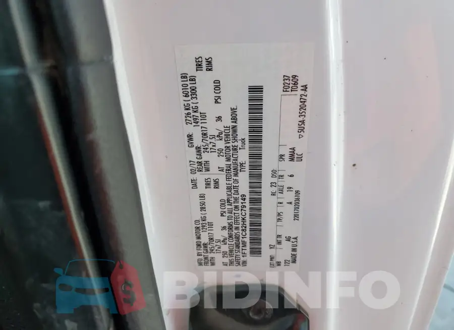 1FTMF1C82HKC79149 Photo# 12