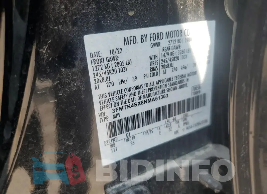 3FMTK4SX8NMA61363 Photo# 12