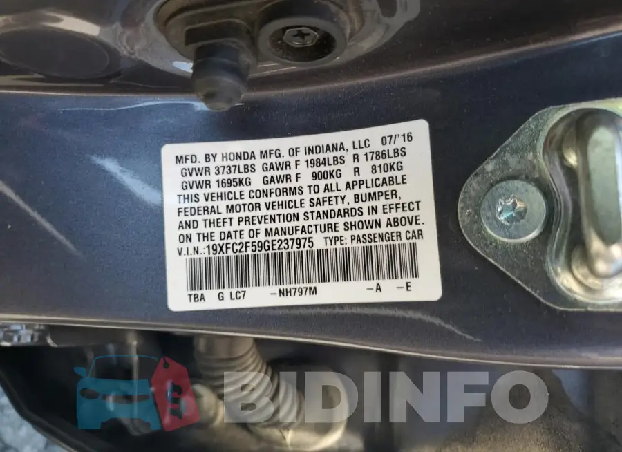 19XFC2F59GE237975 Photo# 12