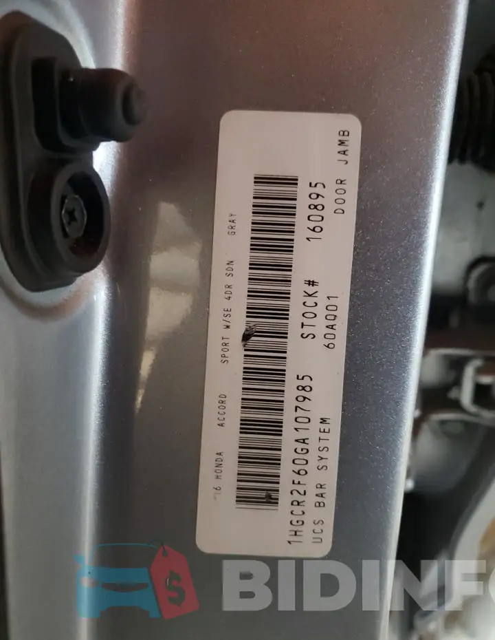 1HGCR2F60GA107985 Photo# 12